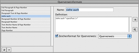 Anpassen der Querverweisformate und ihrer Darstellung