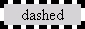Rahmenstil dashed