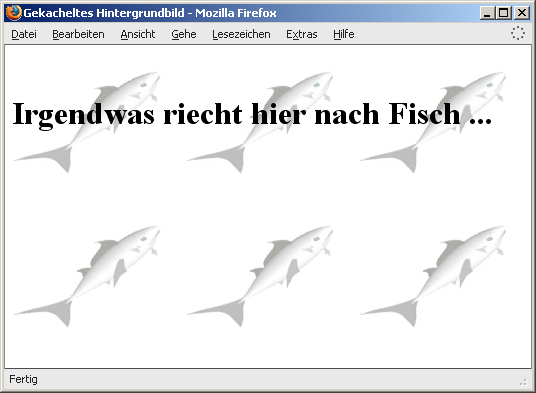 Hintergrundbilder werden gekachelt