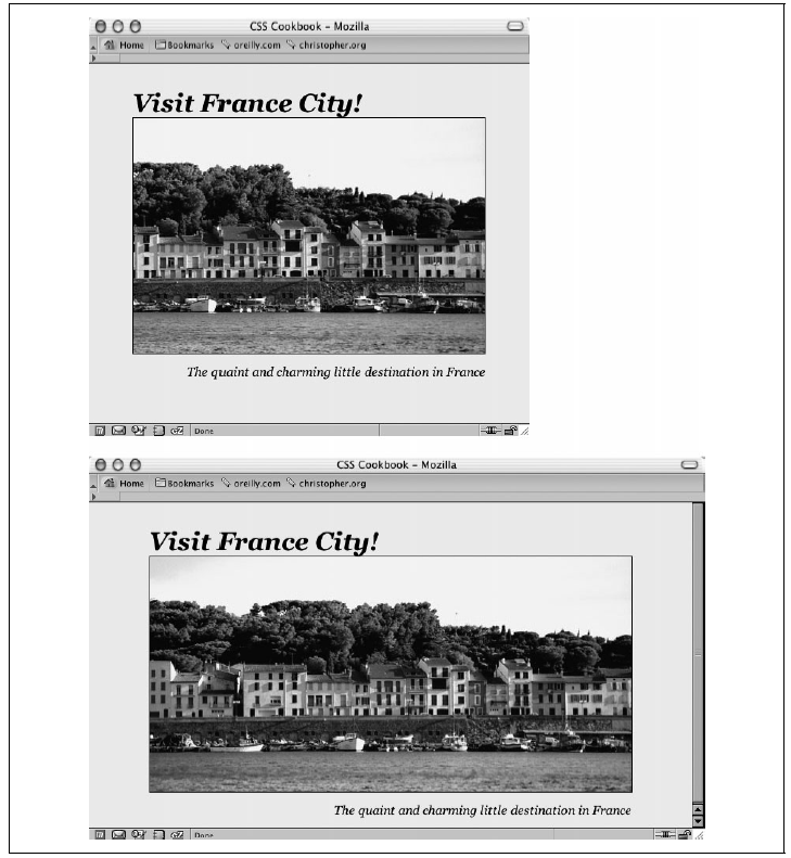 Im vergrößerten Browserfenster ist mehr vom Panoramabild zu sehen