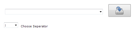 Window: CSV 2 XML - Tab: Single - Auswahl des Trennzeichens Abbildung zur Auswahl des Trennzeichens