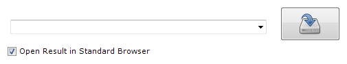 Window: XML Syntax Highlighting - Tab: Single - Open Result in Standard Browser Ansicht Anweisung zum Anzeigen des Resultats im Browser