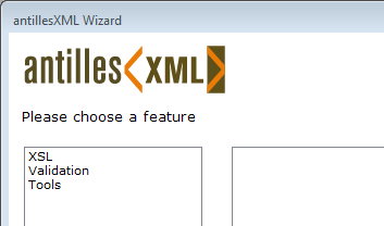 Auswahl der Hauptrubrik innerhalb des Wizard