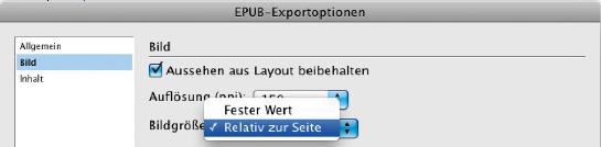 Relativ zur Seite: Bilder werden proportional angepasst