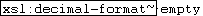 xsl:decimal-format