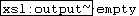 xsl:output