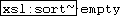 xsl:sort