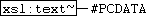 xsl:text